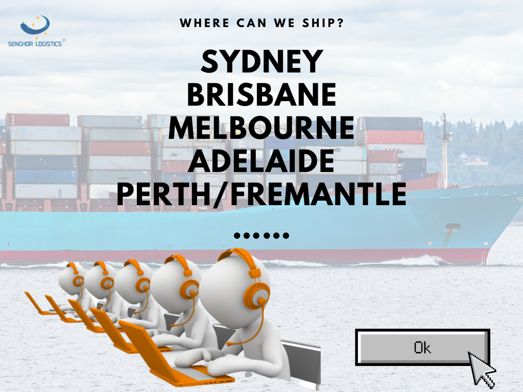 1senghor logistika z Číny do Austrálie