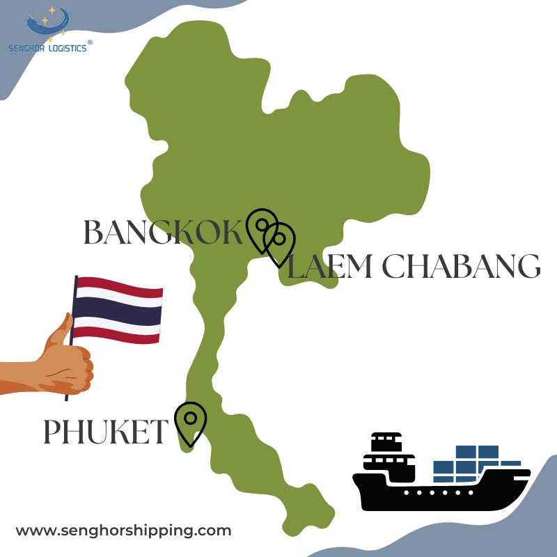 Senghor logistická loď z Číny do Thajska