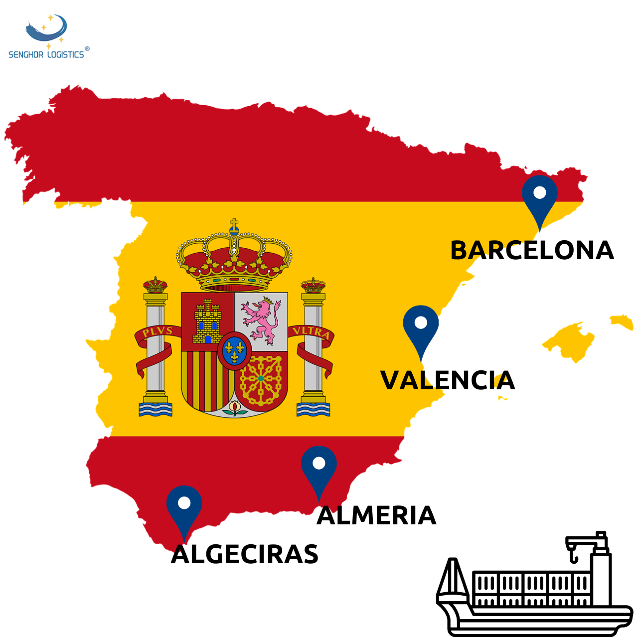 transport logistic senghor din China în Spania