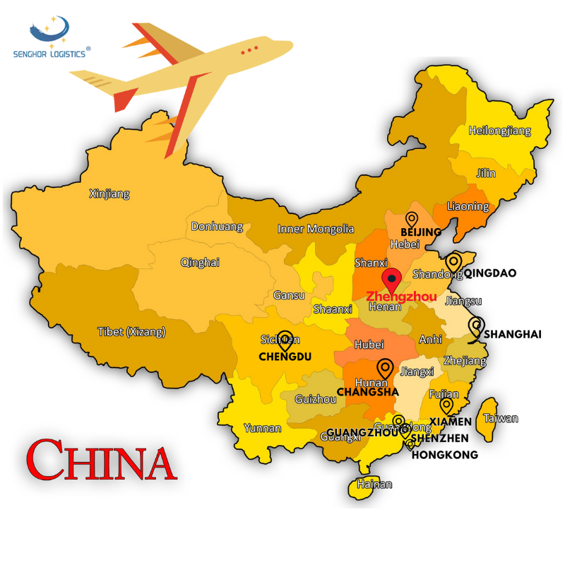 Zhengzhou-bandara-in-china-shipping service-by-senghor-logistics