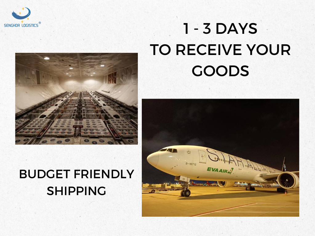 senghor logistics service air freight 1 to 3 days to receive your goods