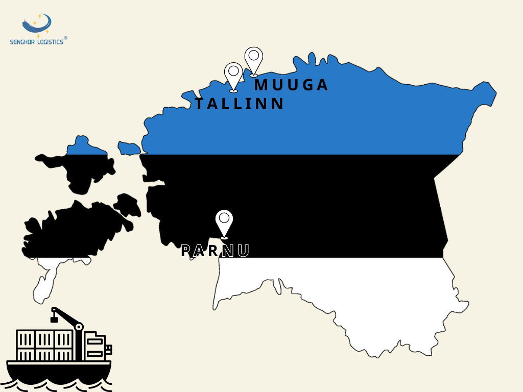 senghor logistics ship from China to Estonia port