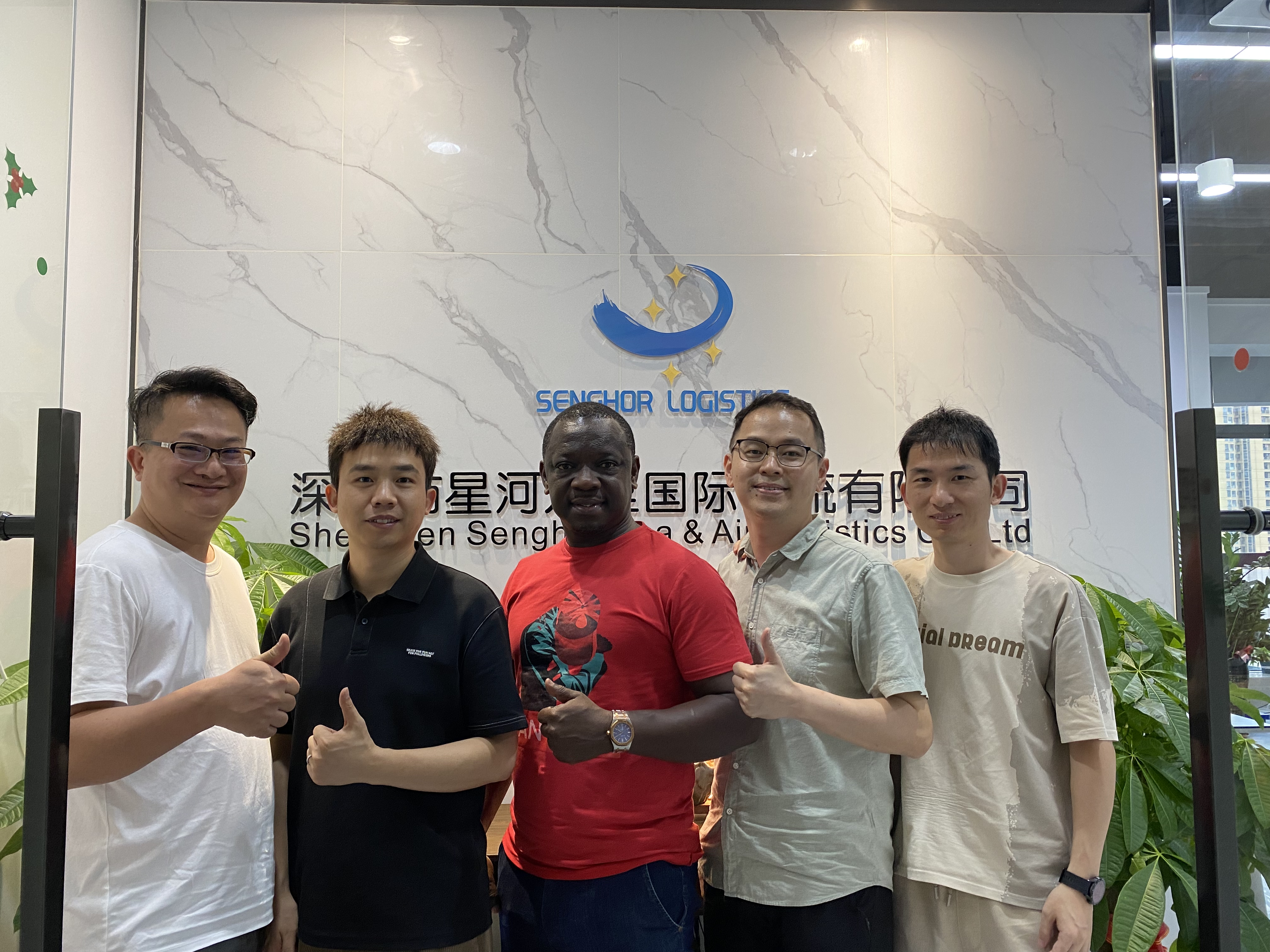 senghor logistics with african customer