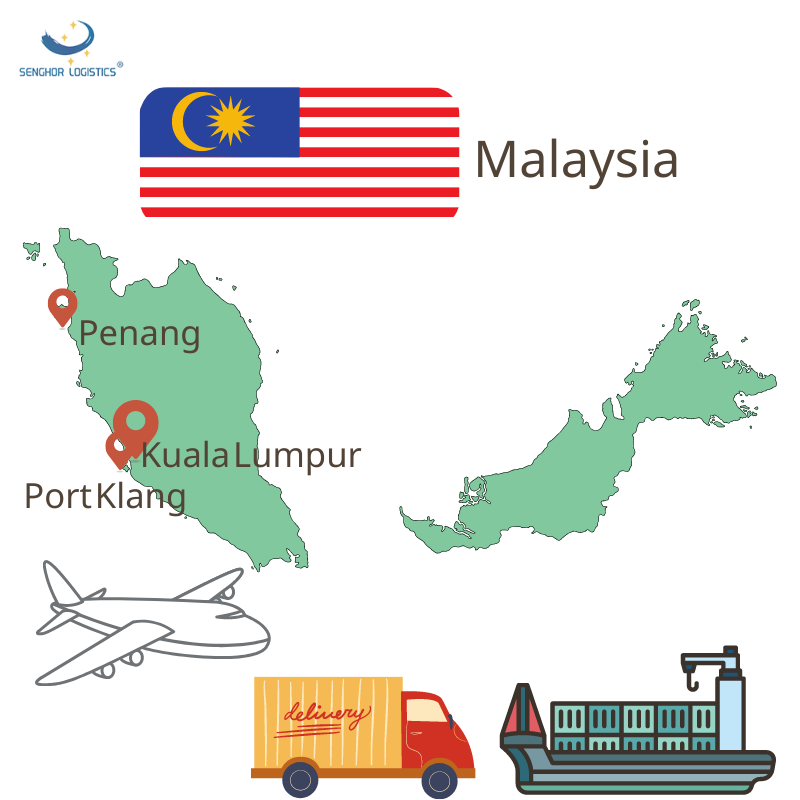 shipping from china to malaysia by senghor logistics