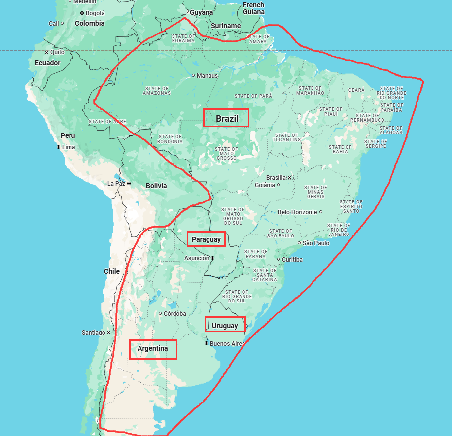 south-america-east-coast-shipping-route